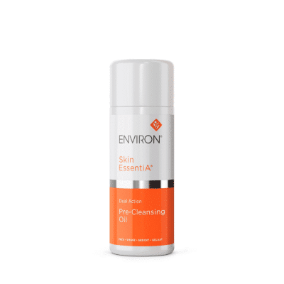 Skin EssentiA Dual Action Pre-Cleansing Oil 100ml - A plant-derived, oil-based, mild pre-cleanser that helps to list and remove excess surface oils, sunscreen, make-up, and environmental pollutants from the skin surface. It rinses off effortlessly with no oily residue, leaving the skin feeling clean and moisturised.