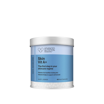 60 Capsules. Vitamin A is one of the most important nutrients for the skin. Skin Vit A+ is a staple skincare supplement suitable for all skin types. Vitamin A helps with skin cell renewal and promotes skin rejuvenation. Vitamin D has been added to Skin Vit A+ to support bone, muscle and immune health.* Skin type All skin types for the maintenance of normal, healthy skin. Benefits Helps maintain normal skin health~ Helps with skin cell renewal~ Younger-looking skin~ Supports bone, muscle and immune health** ~Vitamin A contributes to the maintenance of normal skin. Vitamin A has a role in the process of cell specialisation. **Vitamin D contributes to the maintenance of normal bones. Vitamin D contributes to the maintenance of normal muscle function. Vitamin D contributes to the normal function of the immune system.